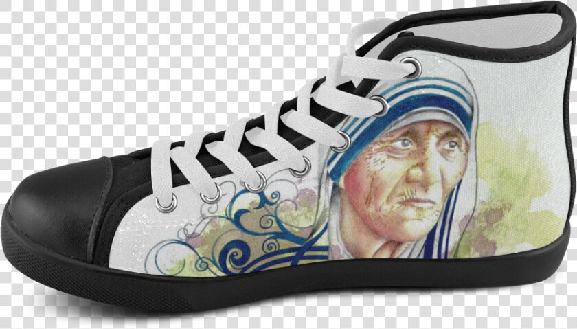 Mother Teresa Women S High Top Canvas Shoes  HD Png DownloadTransparent PNG