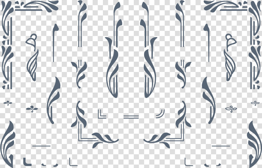 Create Elegant Art Nouveau   Vector Art Nouveau Borders  HD Png DownloadTransparent PNG