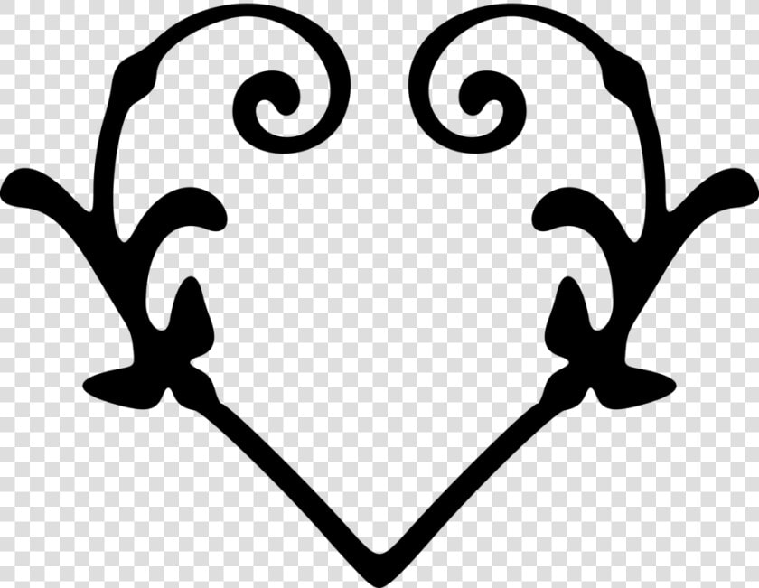 Heart silhouette love   Stylised Heart  HD Png DownloadTransparent PNG