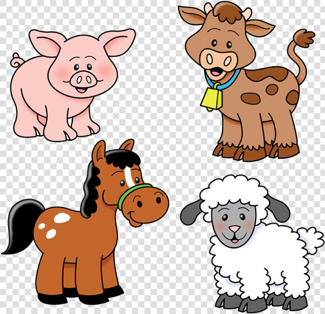 Animal Farm Animals Clipart Transparent Png   Cute Farm Animals Clip Art  Png DownloadTransparent PNG