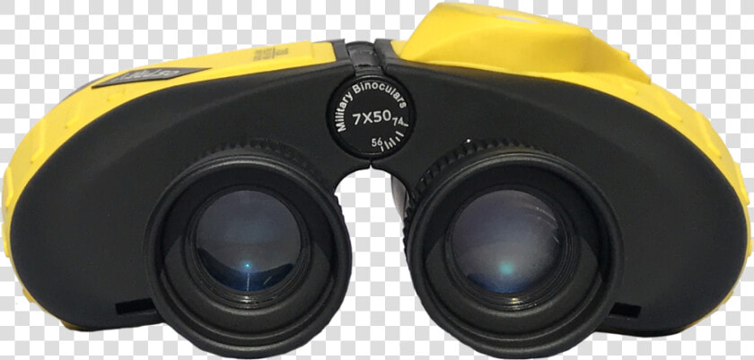 Yellow Binocular End View   Camera Lens  HD Png DownloadTransparent PNG