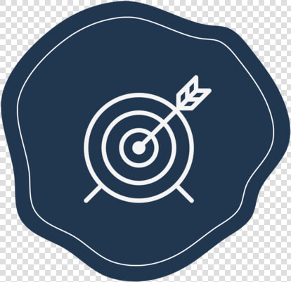 An Arrow Sticking Our Of The Bullseye Of A Target Icon   Emblem  HD Png DownloadTransparent PNG