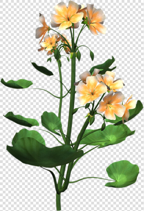 Flower For Embroidery Design   Png Download   Flower With Plant Png  Transparent PngTransparent PNG