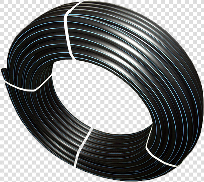 Hdpe Coil Pipe black Plastic Water Pipe Roll From Dn20mm   Wire  HD Png DownloadTransparent PNG