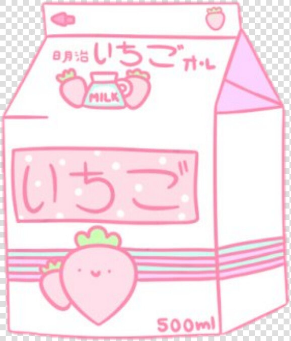  freetoedit  cute  kawaii  pixel  pastel  drink   Cute Strawberry Milk Png  Transparent PngTransparent PNG