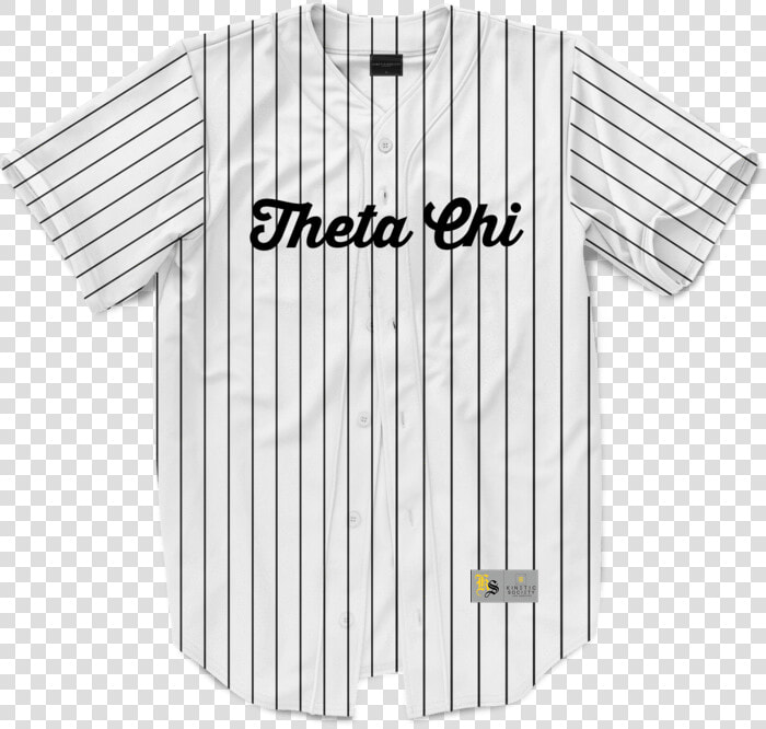 Pinstripe Baseball Jersey White  HD Png DownloadTransparent PNG