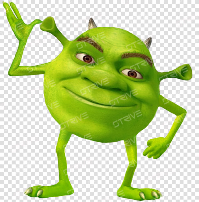 Green cartoon clip Character art   Mike Wazowski Dank Memes  HD Png DownloadTransparent PNG