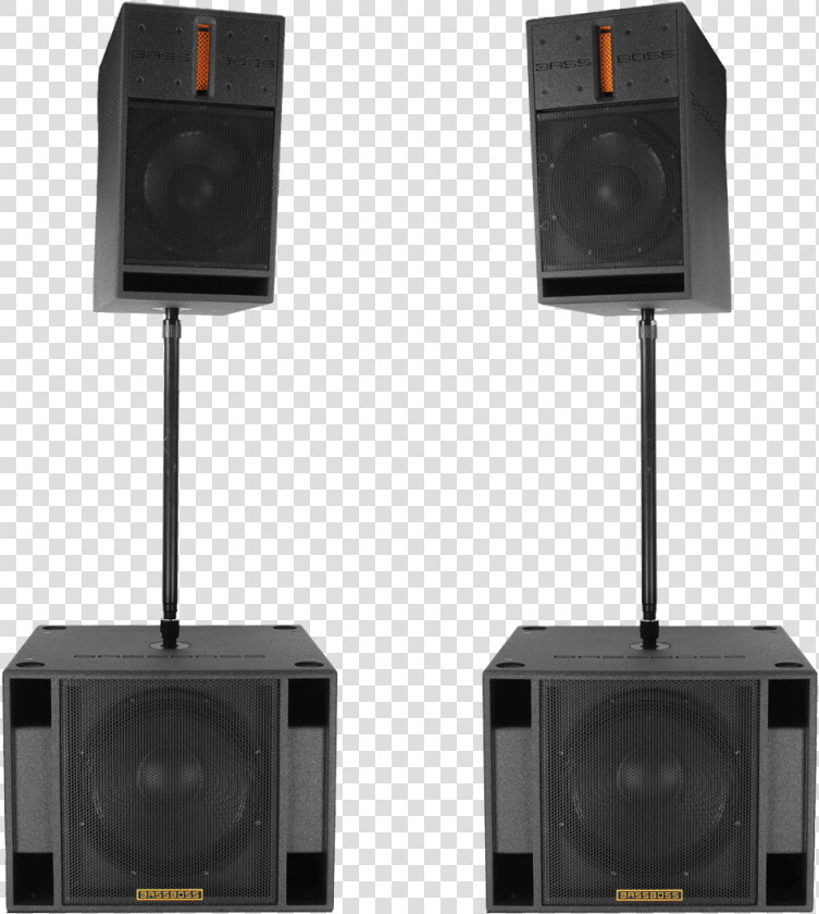 Bassboss 2 Ssp118 Powered Subwoofer  2 Dv12 Powered   Computer Speaker  HD Png DownloadTransparent PNG