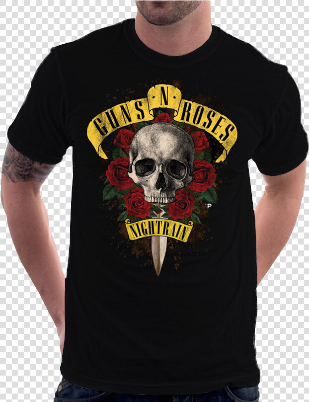 Camiseta Guns N Roses Logo Classico Camisa Nightrain   Guns N Roses Band Logo  HD Png DownloadTransparent PNG