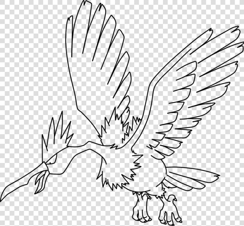 Fearow Coloring Page   Png Download   Fearow Coloring Pages  Transparent PngTransparent PNG