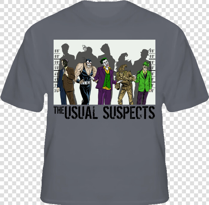 The Usual Suspects Villians Comic Book Bat T Shirt   Usual Suspects Shirt  HD Png DownloadTransparent PNG