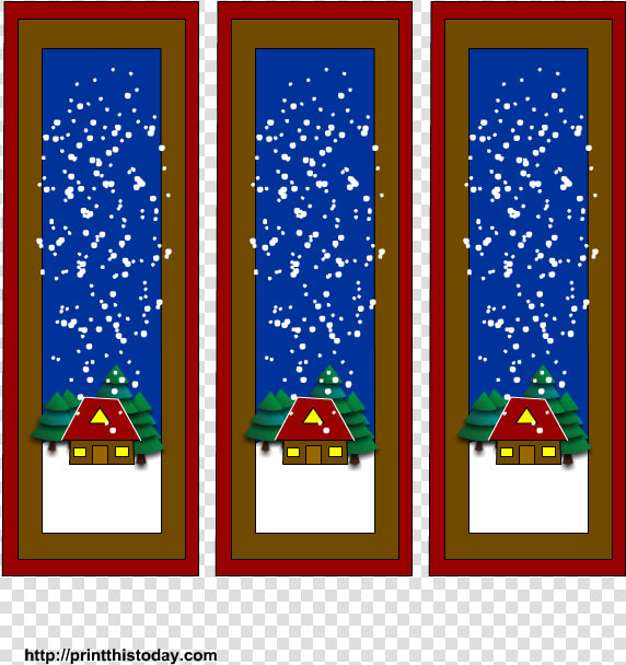 Transparent Templates Bookmark   Winter Bookmarks  HD Png DownloadTransparent PNG