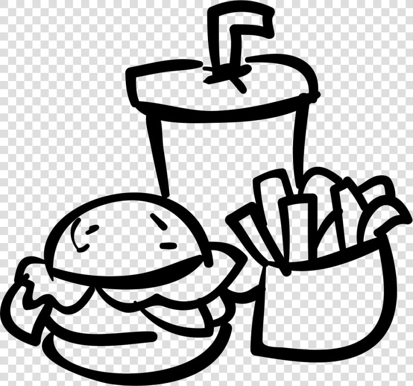 Fast Food Burger Drink And Fries   Icon Food And Drink Png  Transparent PngTransparent PNG