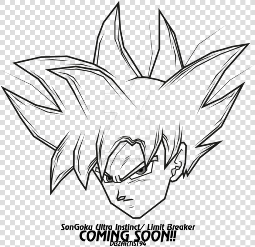 Easy To Draw Ultra Instinct Goku   Png Download   Goku Ultra Instinct Drawing Easy  Transparent PngTransparent PNG