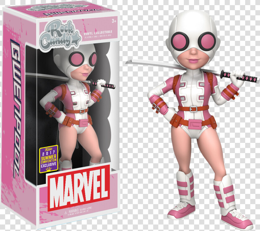 Gwenpool Rock Candy 5” Sdcc17 Vinyl Figure   Pop Vinyl Rock Candy  HD Png DownloadTransparent PNG