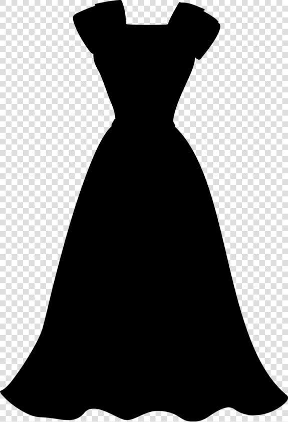 Black  amp  White   Black And White Dress Silhouette  HD Png DownloadTransparent PNG