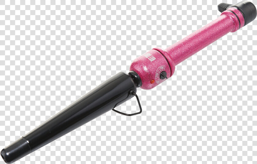 Hot Shot Tools Pink Sparkle 1 1 4 Inch Tapered Curling   Rifle  HD Png DownloadTransparent PNG