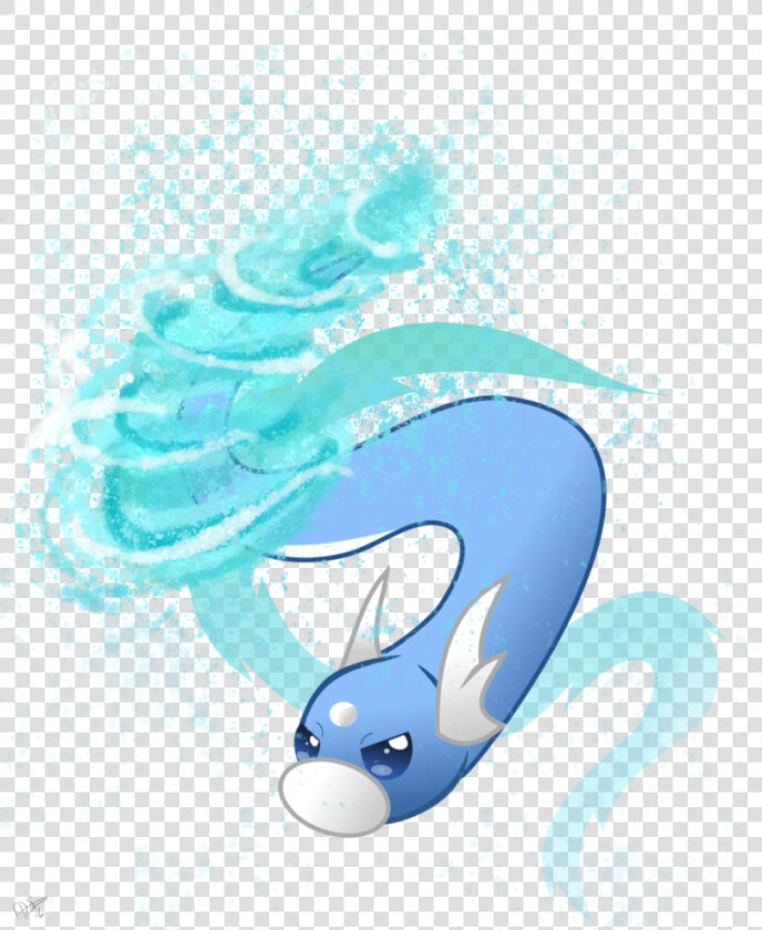 Dratini Used Aqua Tail By Fillydrawsilly  HD Png DownloadTransparent PNG