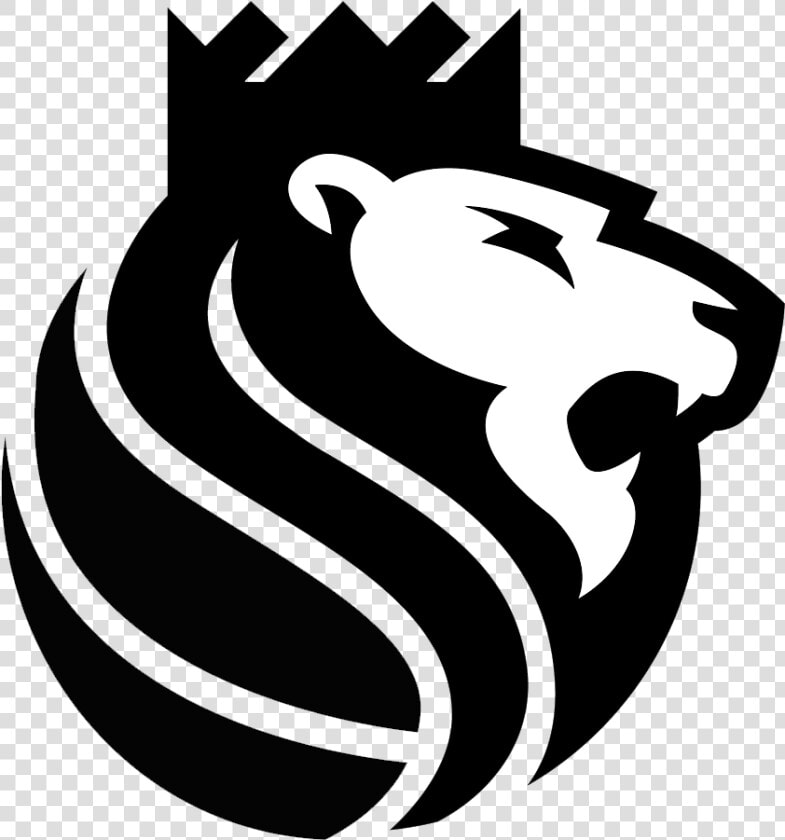 Sacramento Kings Lion Logo Black And White   Sacramento Kings Alternate Logo  HD Png DownloadTransparent PNG