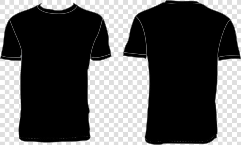 Black Shirt Template Png Clipart   Png Download   Vector Kaos Polos Biru Dongker  Transparent PngTransparent PNG