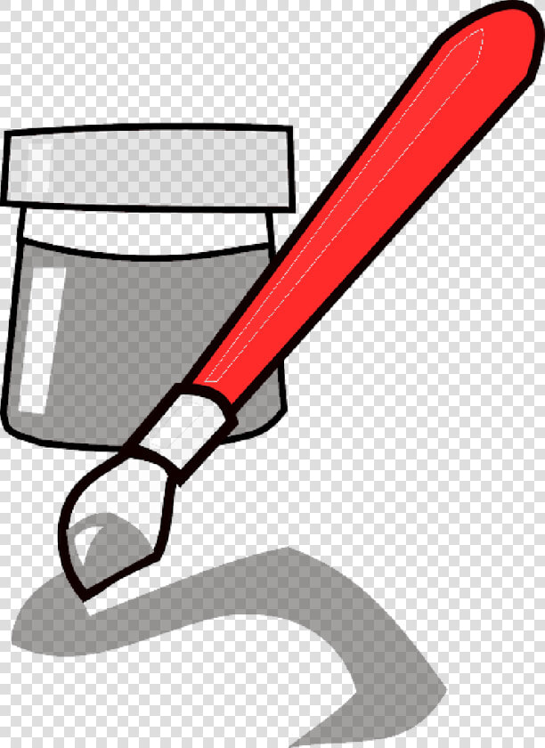 Red  Ink  Blue  Brush  Paint  Cartoon  Free  Paintbrush   Red Paint Clipart  HD Png DownloadTransparent PNG