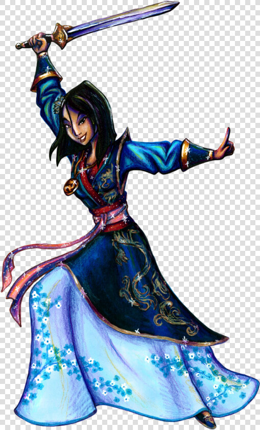 Mulan Drawing Sword   Png Download   Mulan Black And White  Transparent PngTransparent PNG