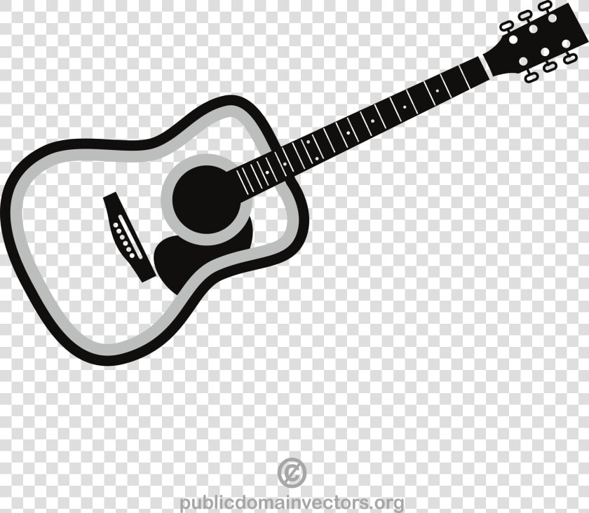 Bass Guitar Vector Graphics Acoustic Electric Clipart   Acoustic Guitar Graphic Vector  HD Png DownloadTransparent PNG