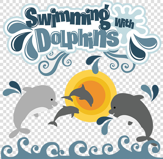 Swimming With Dolphins Svg Dolphin Svg File Dolphin   Swim With Dolphins Gift Voucher  HD Png DownloadTransparent PNG