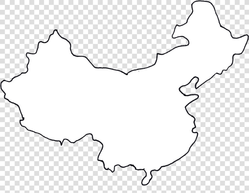 Black And White China Map   China Map Black And White  HD Png DownloadTransparent PNG