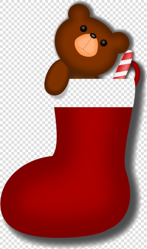 Candy Cane Clipart Christmas Stocking Cute Cartoon   Cute Christmas Stocking Clipart  HD Png DownloadTransparent PNG