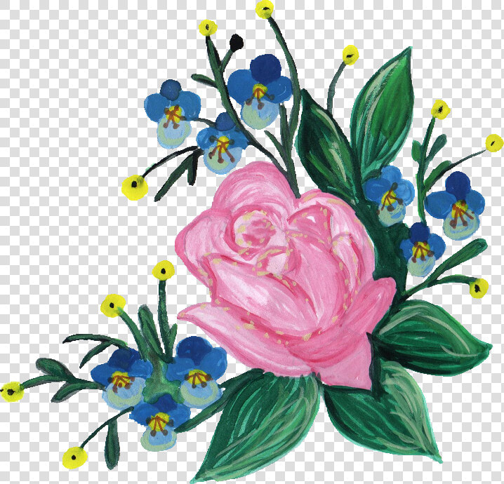 Painted Flower Png   Floribunda  Transparent PngTransparent PNG