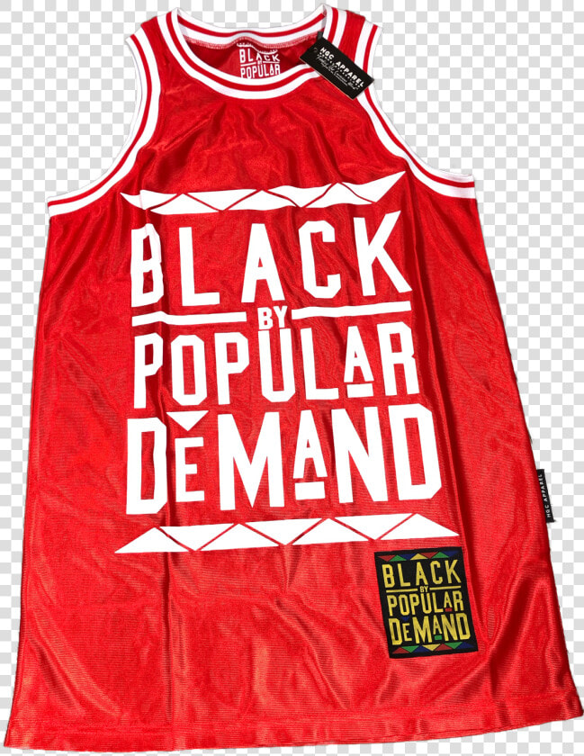 Black By Popular Demand® Red Unisex Basketball Jersey   Vest  HD Png DownloadTransparent PNG