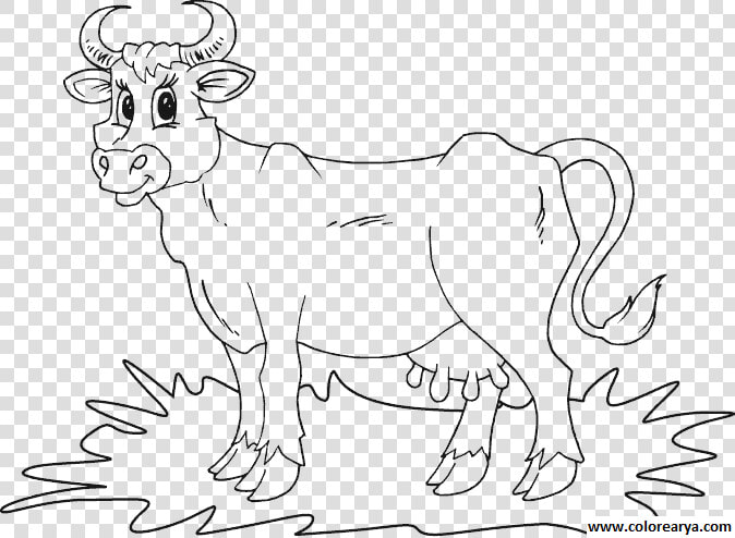 Vacas Para Colorear   Png Download   Line Art  Transparent PngTransparent PNG