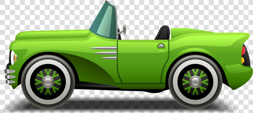 Sudha Cars Museum Sports Car   Green Car Cartoon Png  Transparent PngTransparent PNG