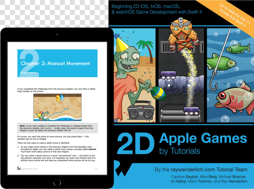 2d Apple Games By Tutorials Book Cover   Beat Em Up Game Starter Kit Unity  HD Png DownloadTransparent PNG