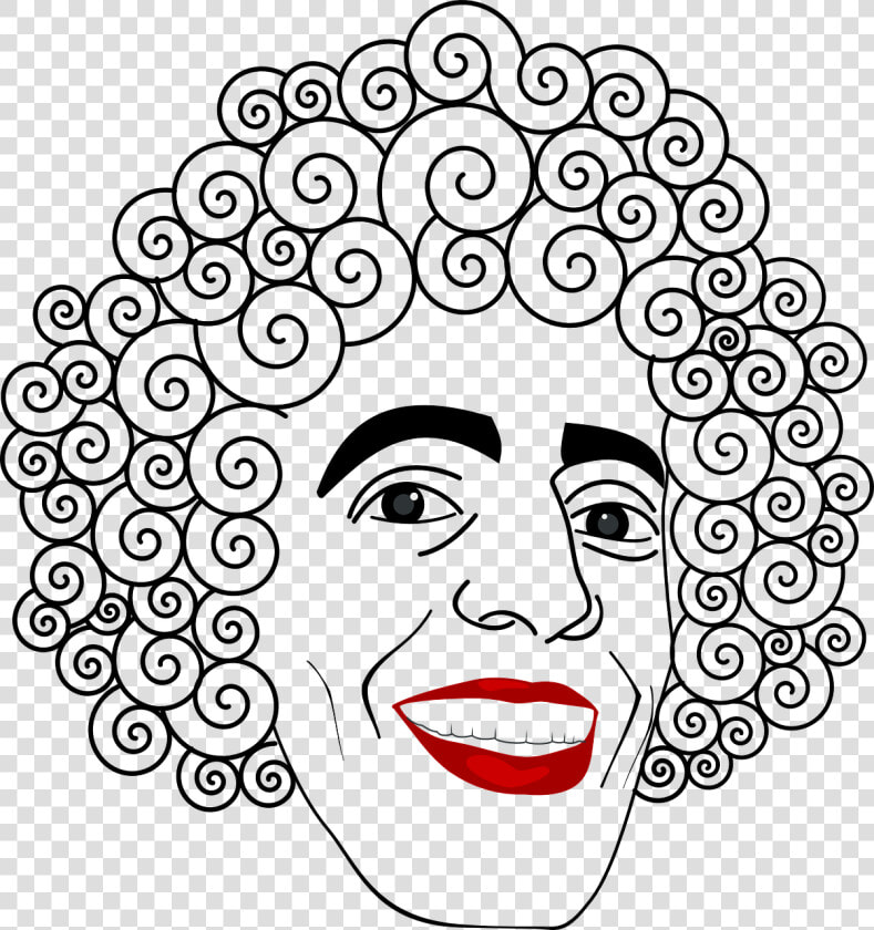 Clown Face Circus Free Picture   Curled Hair Clip Art  HD Png DownloadTransparent PNG