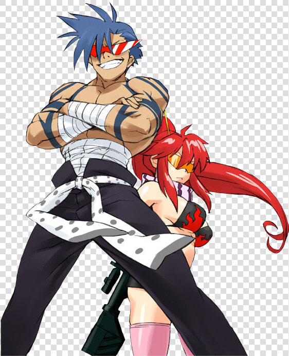 Transparent Gurren Lagann Png   Gurren Lagann Yoko X Kamina  Png DownloadTransparent PNG