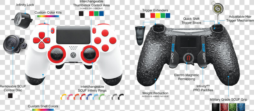 Transparent Ps4 Controller Clipart   Scuf Controller Parts  HD Png DownloadTransparent PNG