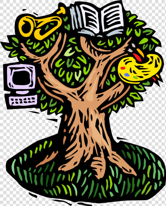 Vector Illustration Of Tree Of Life  Creativity And   Gifted Education  HD Png DownloadTransparent PNG