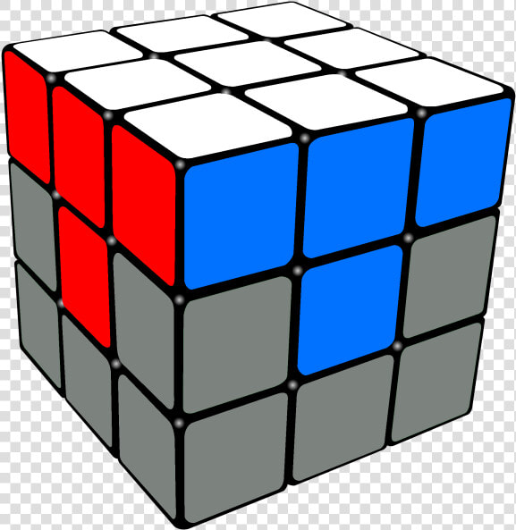 First Layer Completed   Rubik  39 s Cube First Layer Solved  HD Png DownloadTransparent PNG