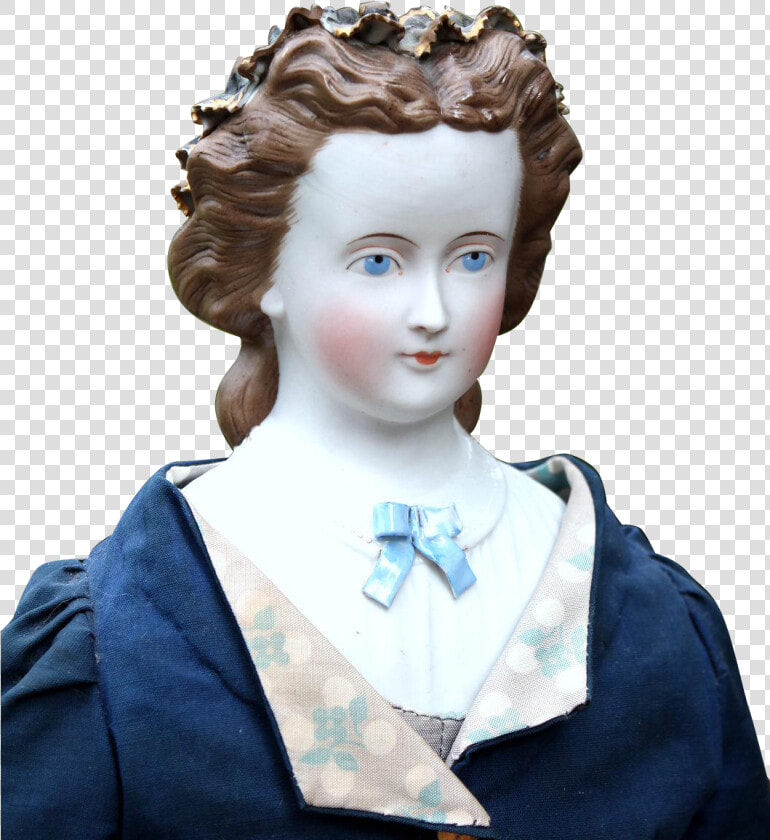 Rare Cafe Au Lait Parian With Molded Ribbon Crown And   Antique Parian Doll Faces Transparent  HD Png DownloadTransparent PNG