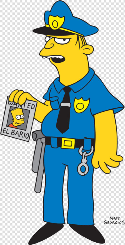 Scumbag Steve Hat Png   Simpsons Police Officers  Transparent PngTransparent PNG