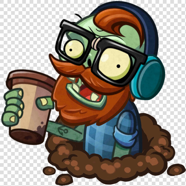 Cartoon Cardboard Laser Cannon Png   Plants Vs Zombies Heroes Coffee Zombie  Transparent PngTransparent PNG