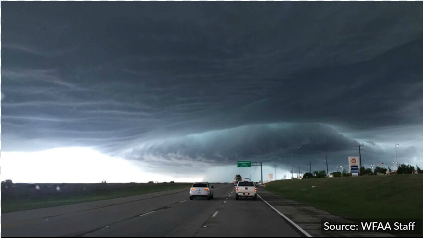 An Intense View Of The Storm System That Caused So   Wylie Hail Storm 2017  HD Png DownloadTransparent PNG