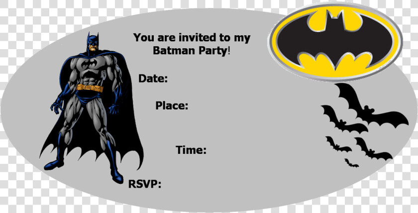 Print Instructions Batman Party Decorations Batman   Batman Birthday Invite Template  HD Png DownloadTransparent PNG