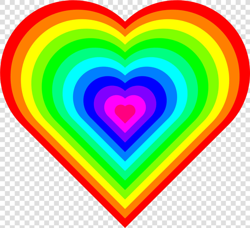 Rainbow Hearts Png   Rainbow Heart  Transparent PngTransparent PNG