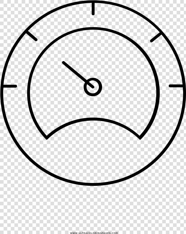 Speedometer Coloring Page   Circle  HD Png DownloadTransparent PNG