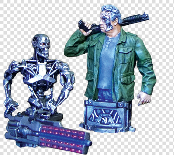 Terminator Genisys Guardian 2017 And T 800 From Terminator   Figurine  HD Png DownloadTransparent PNG