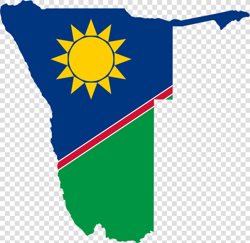 Transparent German Flag Clipart   Map Of Namibia And Flag  HD Png DownloadTransparent PNG