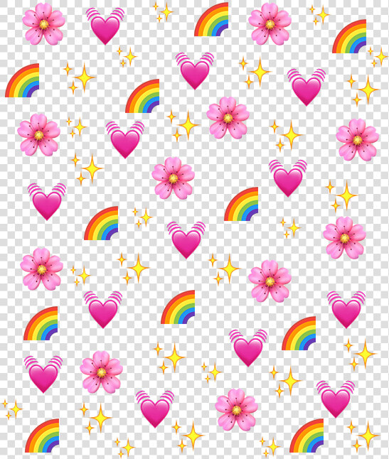  rainbow  heart  emoji  background  freetoedit   Heart Emoji Background Picsart  HD Png DownloadTransparent PNG